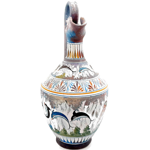 Greek Cretan Jar,Oinochoe 38cm,Minoan Art Pottery - ifigeneiaceramics