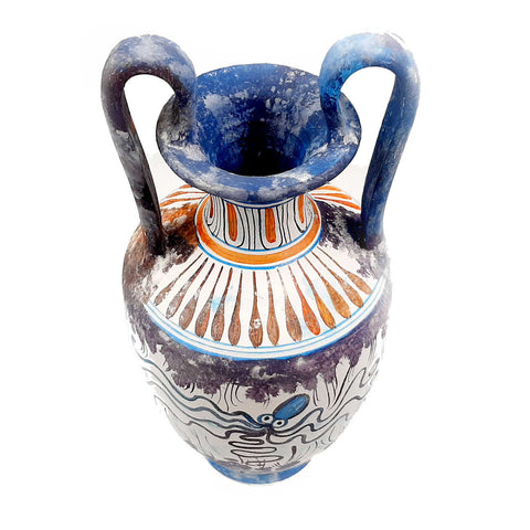 Greek Cretan Vase 25cm,Minoan Art Pottery - ifigeneiaceramics