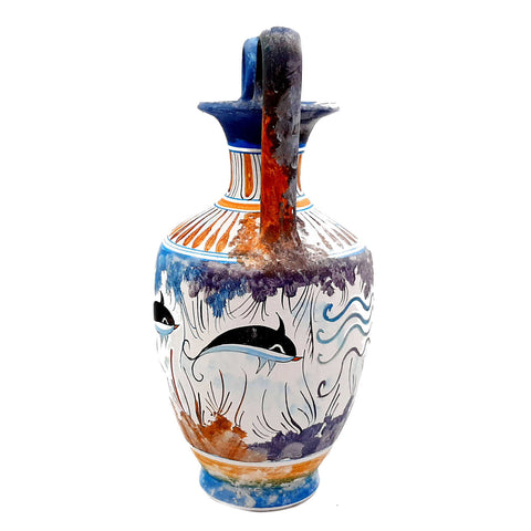 Greek Cretan Vase 25cm,Minoan Art Pottery - ifigeneiaceramics