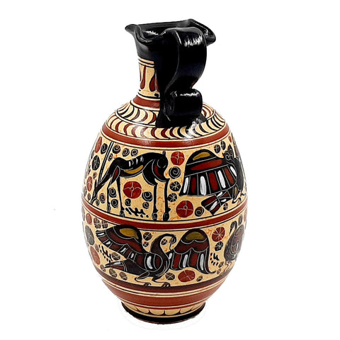 Greek Oinochoe 22cm,Corinthian art,Ancient Greek Pottery - ifigeneiaceramics