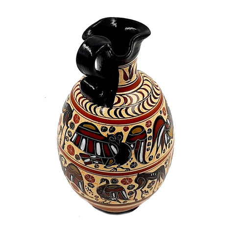 Greek Oinochoe 22cm,Corinthian art,Ancient Greek Pottery - ifigeneiaceramics