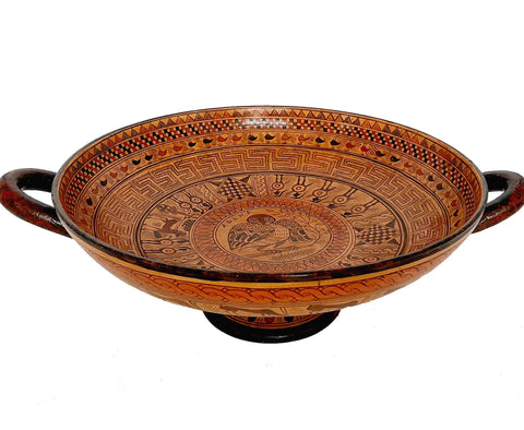 Greek Pottery Kylix 26cm diameter,Geometric Art