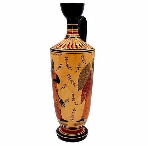 Greek Pottery Vase,Lekythos 35cm,showing Olympian Gods from Greek Mythology - ifigeneiaceramics