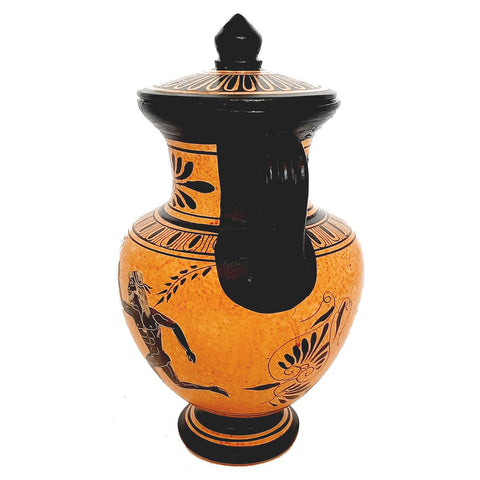 Greek Vase Amphora 19cm,shows  Ancient Olympics themes - ifigeneiaceramics