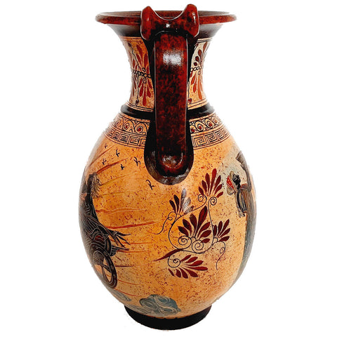 Ancient Greek Vase Jar 36cm,Phaethon and Achilles with Pythia - ifigeneiaceramics