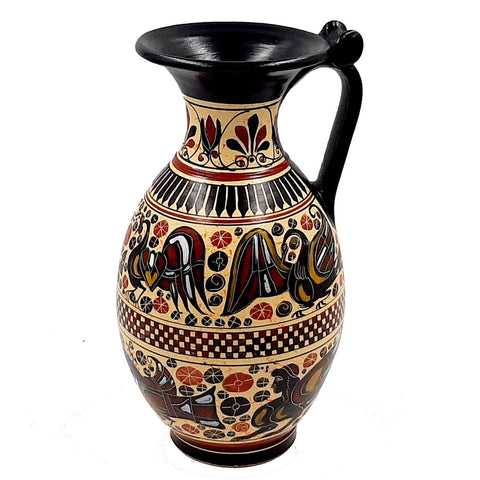 Greek Vase Oinochoe 26cm,Corinthian art,Ancient Greek Pottery - ifigeneiaceramics