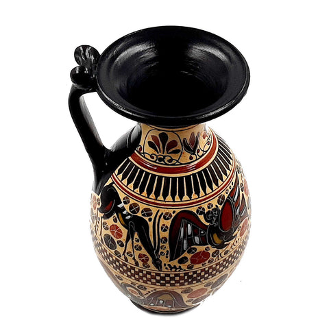 Greek Vase Oinochoe 26cm,Corinthian art,Ancient Greek Pottery - ifigeneiaceramics