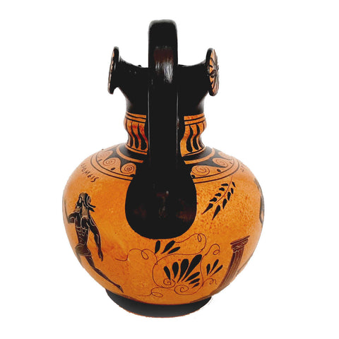 Ancient Greek Pottery ,Rhodian Oinochoe 20cm,shows themes from Ancient Olympics - ifigeneiaceramics