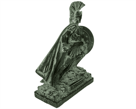 Leonidas with sword Sculpture,the King of Sparta ,Plaster Statue 28cm