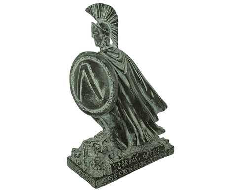 Leonidas with sword Sculpture,the King of Sparta ,Plaster Statue 28cm