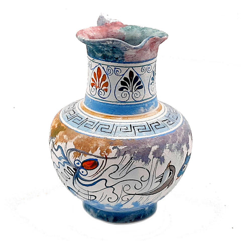 Minoan Vase, Oinochoe 16cm, Ancient Greek Pottery - ifigeneiaceramics