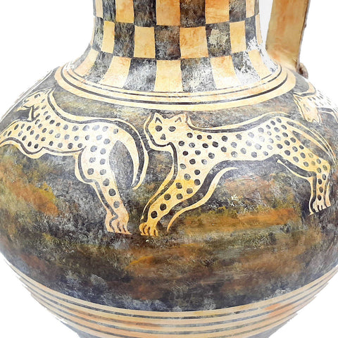 Oinochoe Cretan 36cm,Museum Replicas,Greek Pottery - ifigeneiaceramics