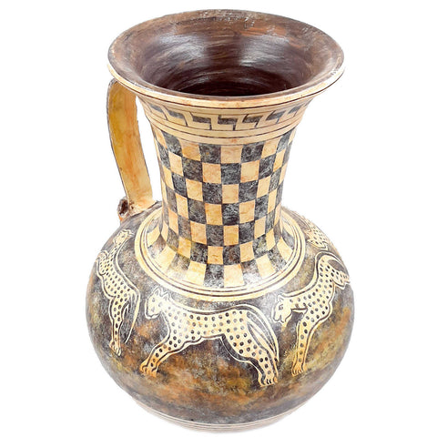 Oinochoe Cretan 36cm,Museum Replicas,Greek Pottery - ifigeneiaceramics