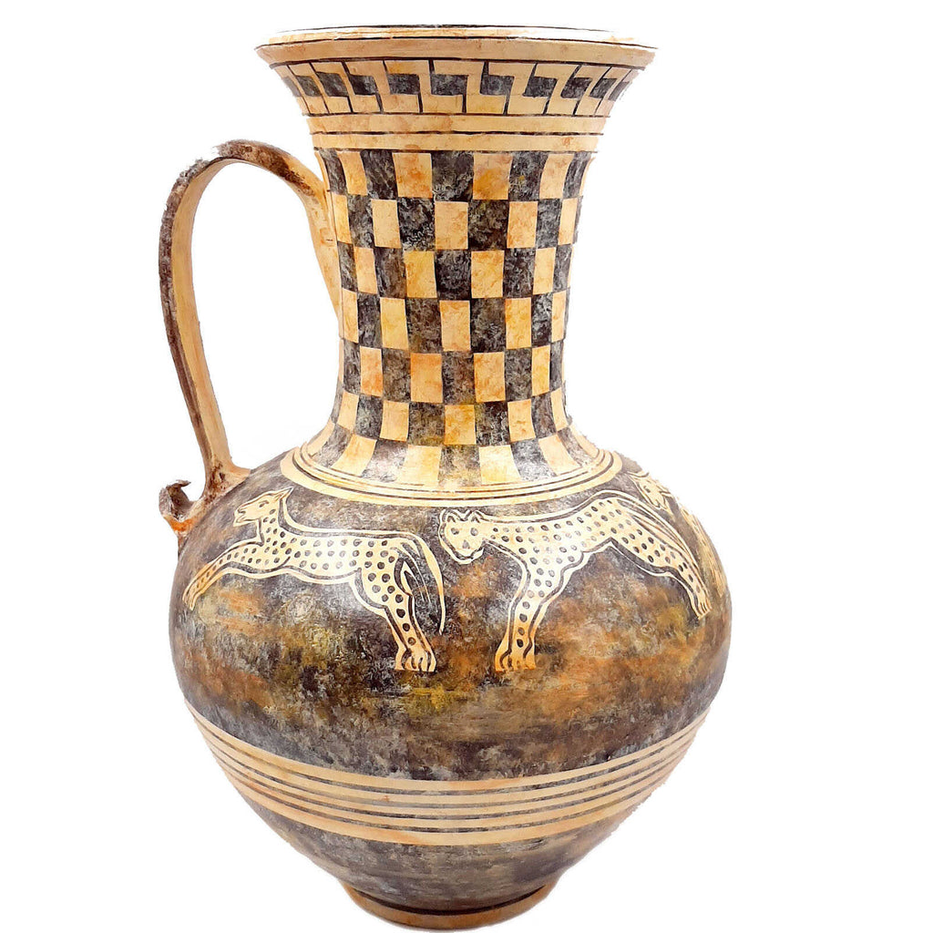 Oinochoe Cretan 36cm,Museum Replicas,Greek Pottery - ifigeneiaceramics