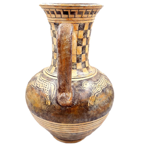 Oinochoe Cretan 36cm,Museum Replicas,Greek Pottery - ifigeneiaceramics