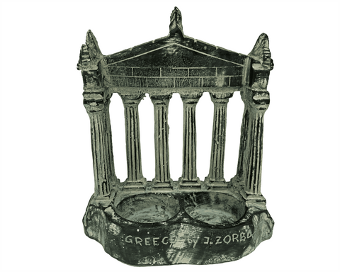 Parthenon Facade Statue ,8 Columns Doric order,Plaster Replica Scuplture Candlestick 14cm