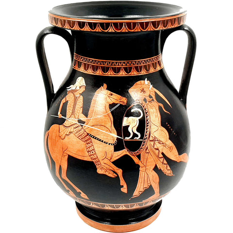 Pelike 31cm,Red figure,Goddess Artemis Hunting,God Apollo ,Nike,God Poseidon,Museum Replicas - ifigeneiaceramics