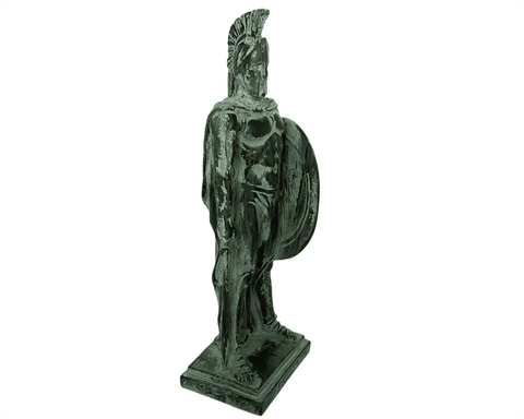 Plaster Sculpture 25,5cm,Statue of King of Sparta Leonidas with sword and shield