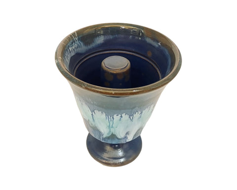 Pythagorean Greedy Cups 11cm, set of 2 conteporary designs blue shades