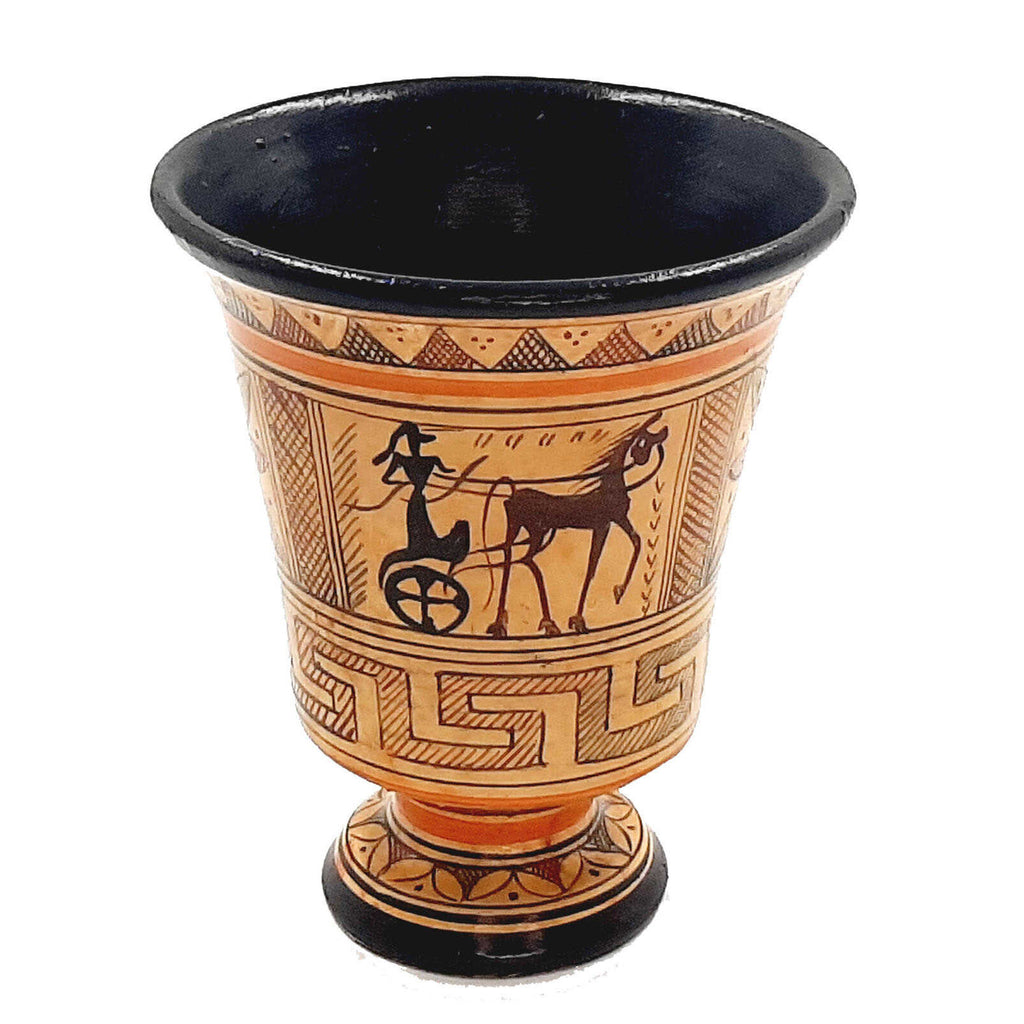 Pythagorean cup,Greedy Cup 11,5cm ,Geometric Art Pottery Cup - ifigeneiaceramics