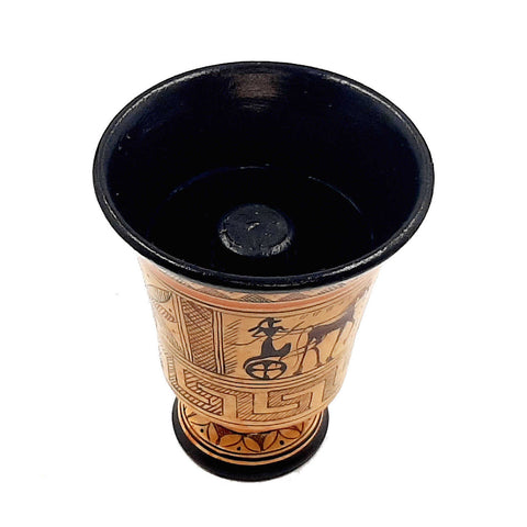 Pythagorean cup,Greedy Cup 11,5cm ,Geometric Art Pottery Cup - ifigeneiaceramics