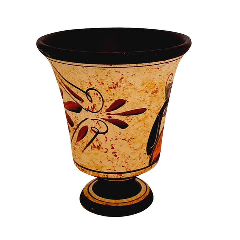 Pythagorean cup,Greedy Cup 11cm ,Shows God Dionysus - ifigeneiaceramics