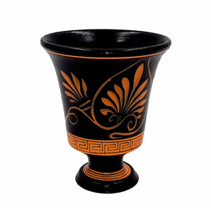 Pythagorean cup,Red Figure painting,Shows Goddess Athena - ifigeneiaceramics