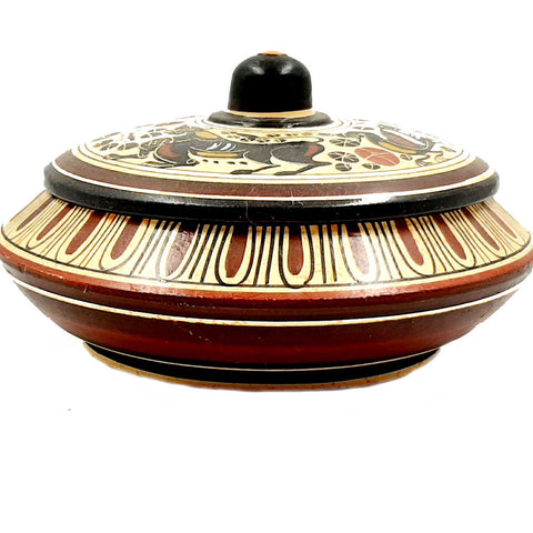 Pyxis 14cm ,Corinthian art,Greek Pottery - ifigeneiaceramics