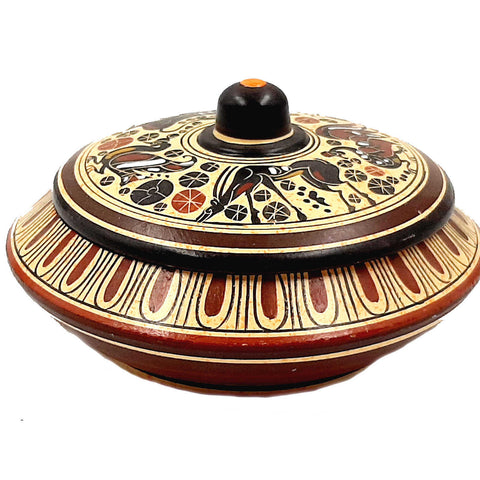 Pyxis 14cm ,Corinthian art,Greek Pottery - ifigeneiaceramics
