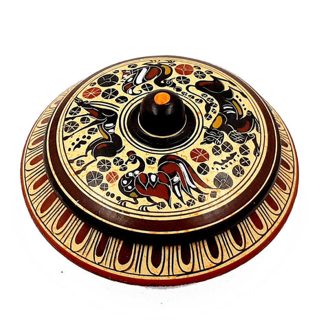 Pyxis 14cm ,Corinthian art,Greek Pottery - ifigeneiaceramics
