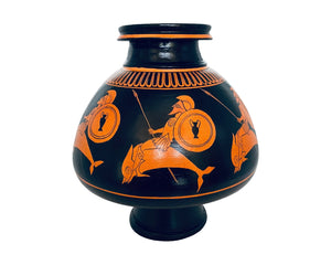 Red Figure Psykter 25cm,vase for cooling wine,Greek Pottery Museum Replica