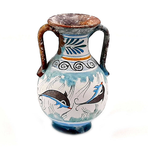 Set of 2 Minoan Art vases 13cm,Ancient Greek Pottery - ifigeneiaceramics