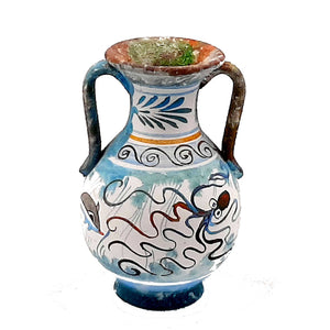 Set of 2 Minoan Art vases 13cm,Ancient Greek Pottery - ifigeneiaceramics