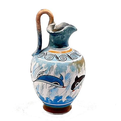 Set of 2 Minoan Art vases 13cm,Ancient Greek Pottery - ifigeneiaceramics