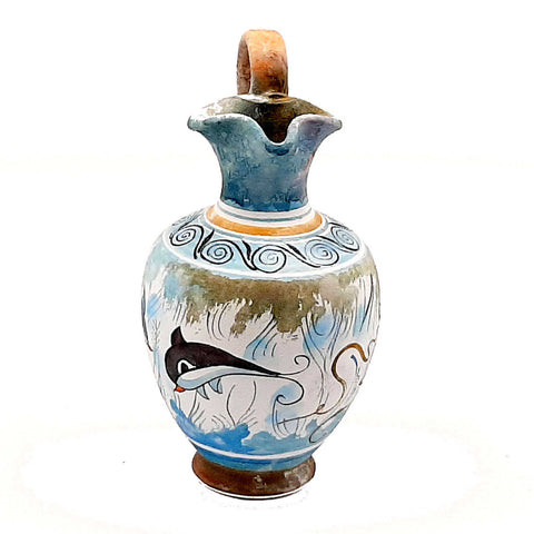 Set of 2 Minoan Art vases 13cm,Ancient Greek Pottery - ifigeneiaceramics