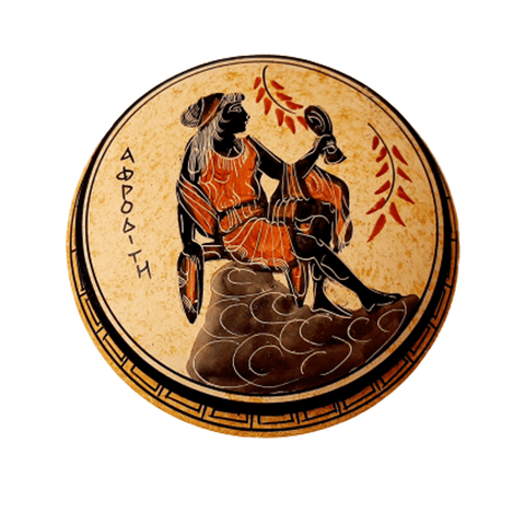 Set of 3 Ancient Greek Pyxis,Showing 3 Olympian Gods