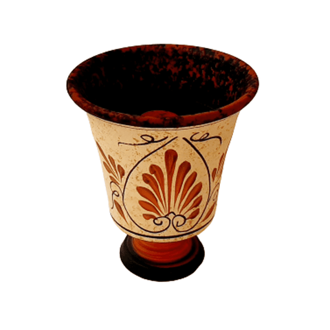 Set of 3 Pythagorean Cups,Showing Pythagoras,God Zeus and God Dionysus