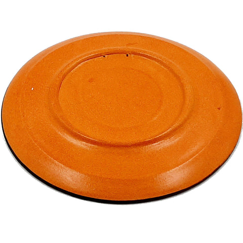 Greek Plate 28cm diameter, Orange background,God Zeus as swan seduces Leda - ifigeneiaceramics