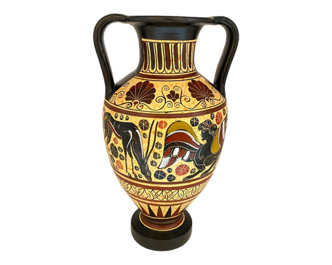 Ancient Greek Pottery Amphora 26cm,Corinthian art