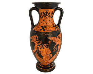 Αρχαιοελληνικό βάζο 26 εκ., Ερυθρόμορφος Αμφορέας, Θεές Αφροδίτη, Θεός Διόνυσος