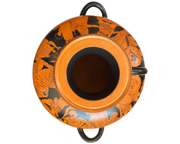 Attic Red-figure kylix 32cm Diameter,Shows Achilles Binds Patroclus,Museum Replicas