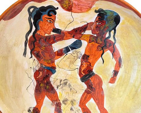 Assiette en céramique 24cm, Copie de Boxers Fresco de Santorin
