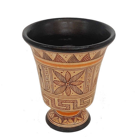 Geometric Art Pottery,Pythagorean Cup 11cm ,Owl