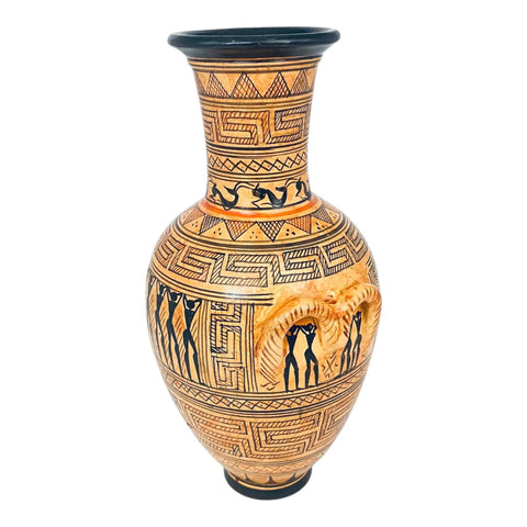 Geometric funeral Amphora 21cm,Dipylon Cemetery,Ancient Greek Pottery - ifigeneiaceramics