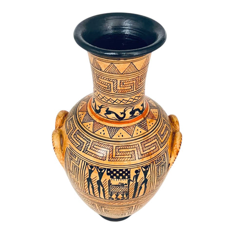 Geometric funeral Amphora 21cm,Dipylon Cemetery,Ancient Greek Pottery - ifigeneiaceramics