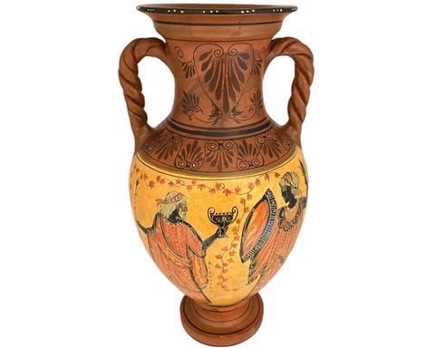 Greek Pottery Vase Amphora 36cm,Showing Achilles and Patroclus