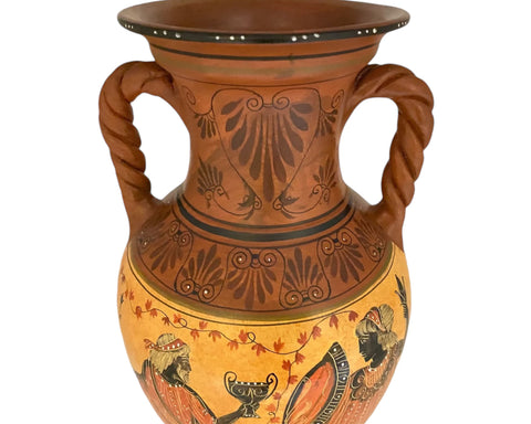 Greek Pottery Vase Amphora 36cm,Showing Achilles and Patroclus