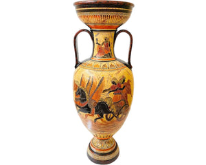 Greek Pottery Vase Amphora 81cm,Paris Abducts Helen,Hecules killing centaur