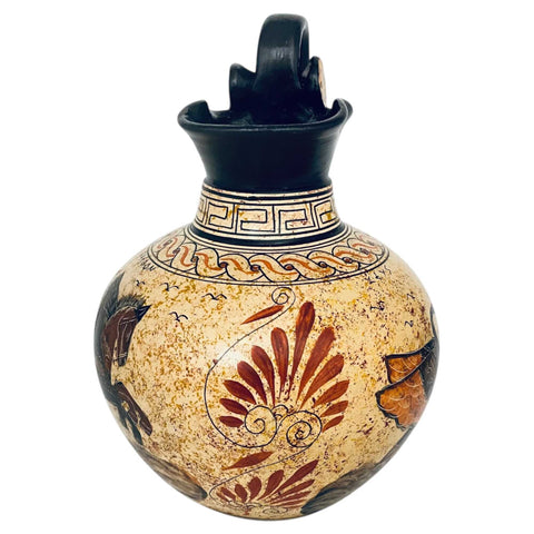 Greek Vase ,Rhodian Oinochoe 26cm,Phaethon,God Zeus,Leda,Swan