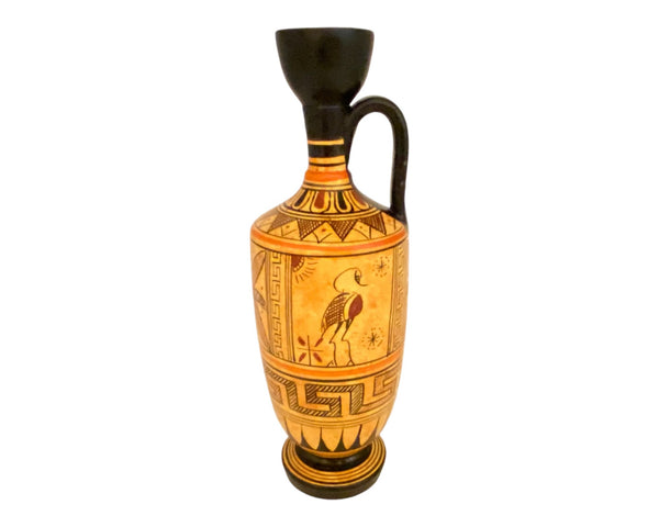 Greek pottery Vase,Lekythos 21cm,Geometric art